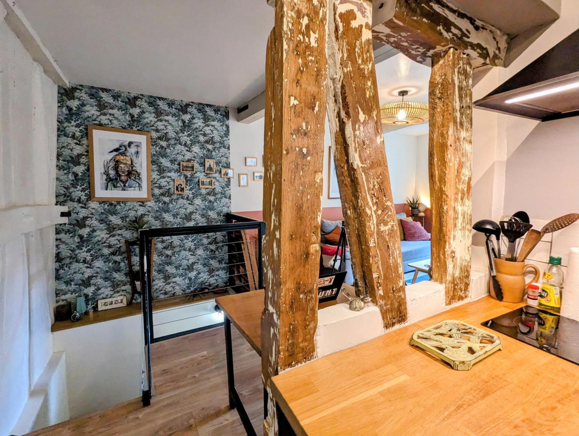 Artist Home - City Center - Bathtub - Terrasse - Full Appartment Rouen Exteriör bild